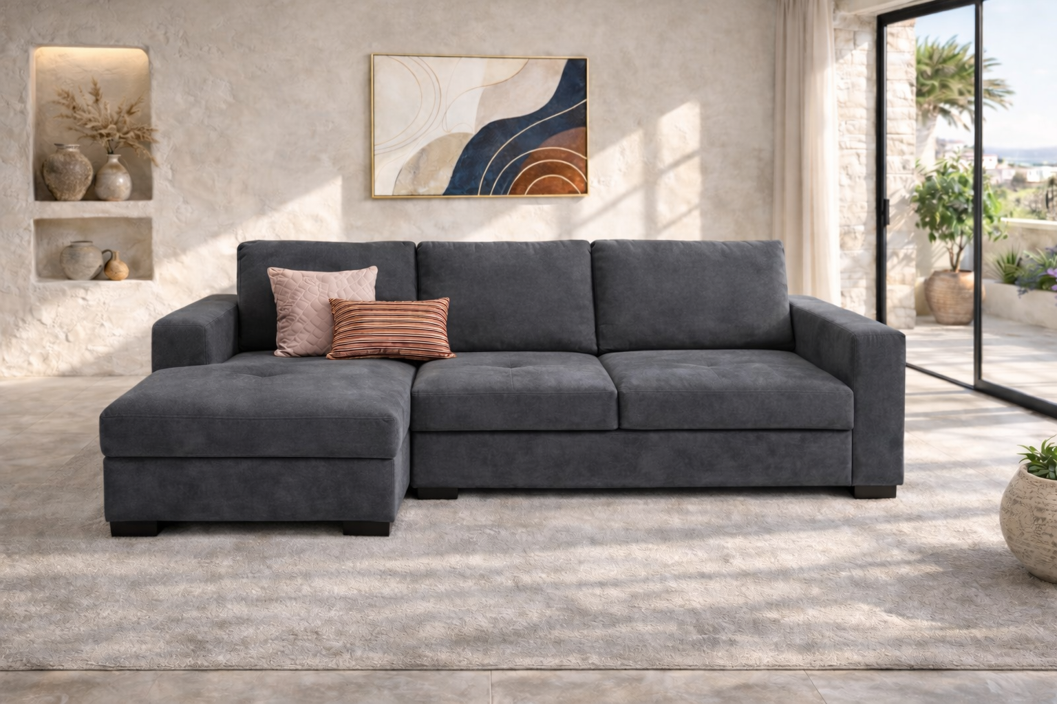 ELBA - Sofá cama con opciones de almacenamiento