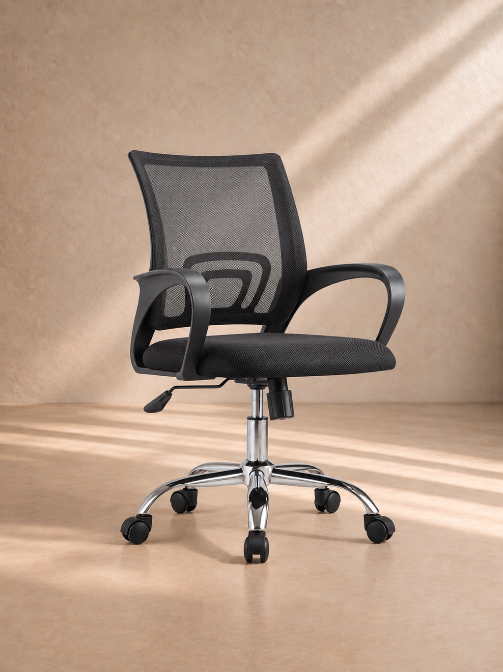 CORIPE - Fauteuil de bureau moderne en maille noire