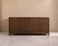 ISAR - Aparador de madera de mango marrón con 4 puertas de 170 cm