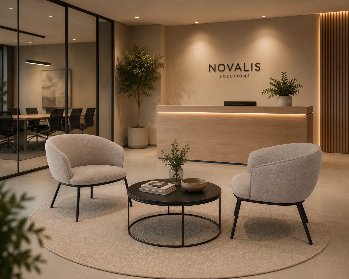 MECO - Fauteuil design contemporain en tissu beige et métal – Confort & élégance pour hôtels, bureaux, réunion, salons