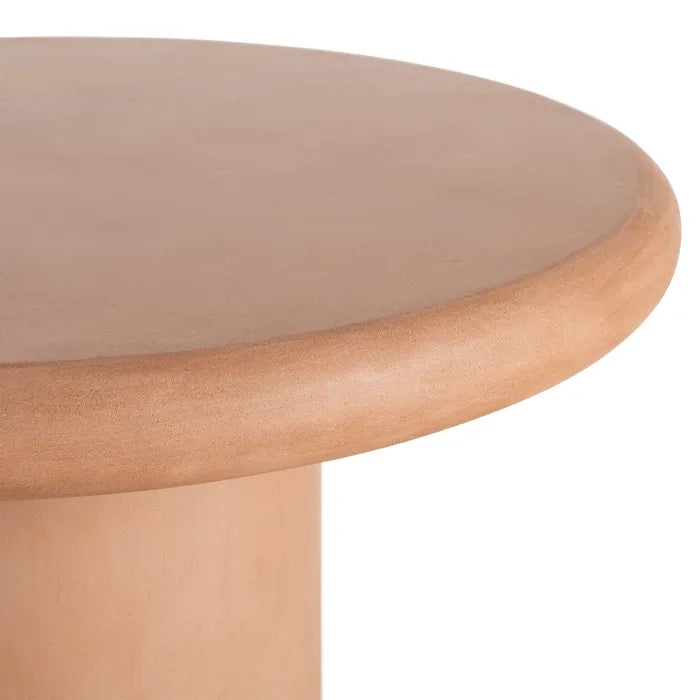 FANZARA - Mesa de comedor efecto cemento MDF 120 x 120 x 76 cm