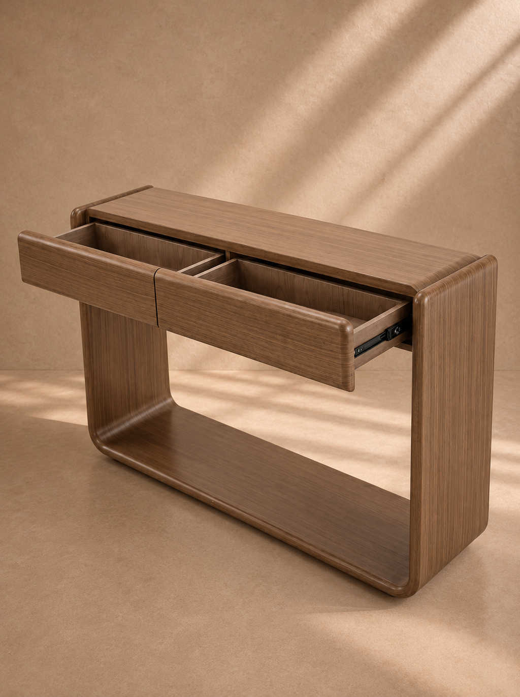 ISABA - Console en bois de noyer 120 cm