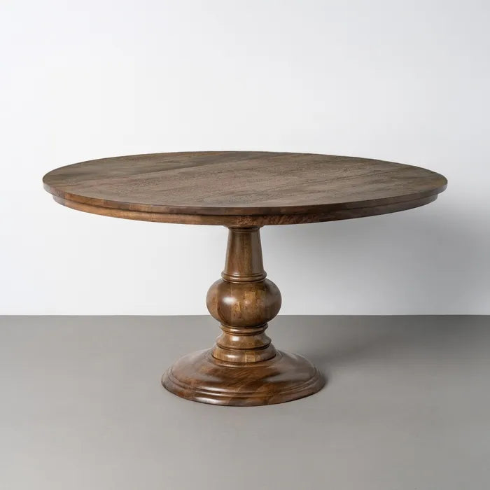 FREIXO - Mesa de comedor de madera de mango 150 x 150 x 77 cm