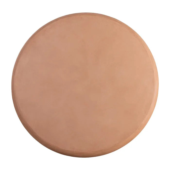 FANZARA - Mesa de comedor efecto cemento MDF 120 x 120 x 76 cm