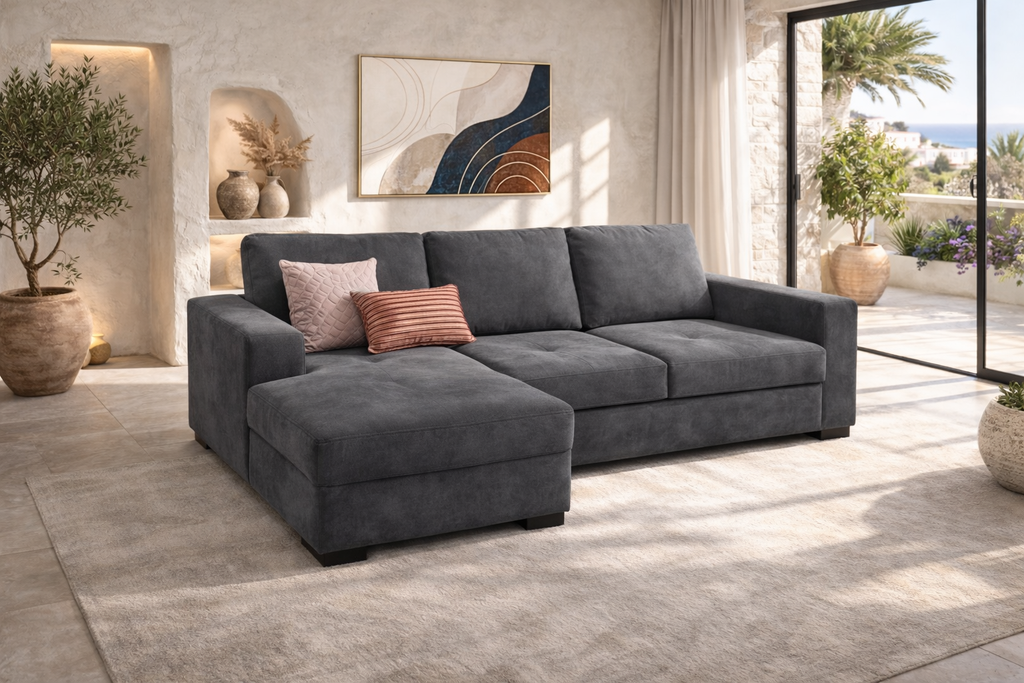 ELBA - Sofá cama con opciones de almacenamiento