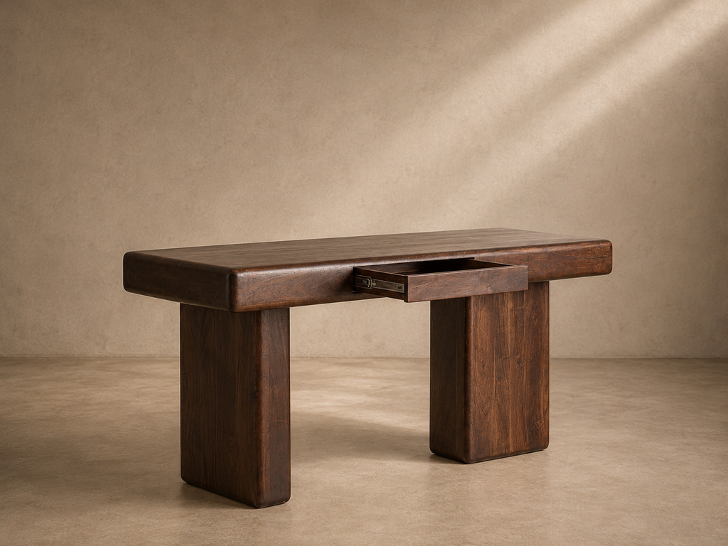 LAGE - Bureau design en bois massif d’acacia 170 cm