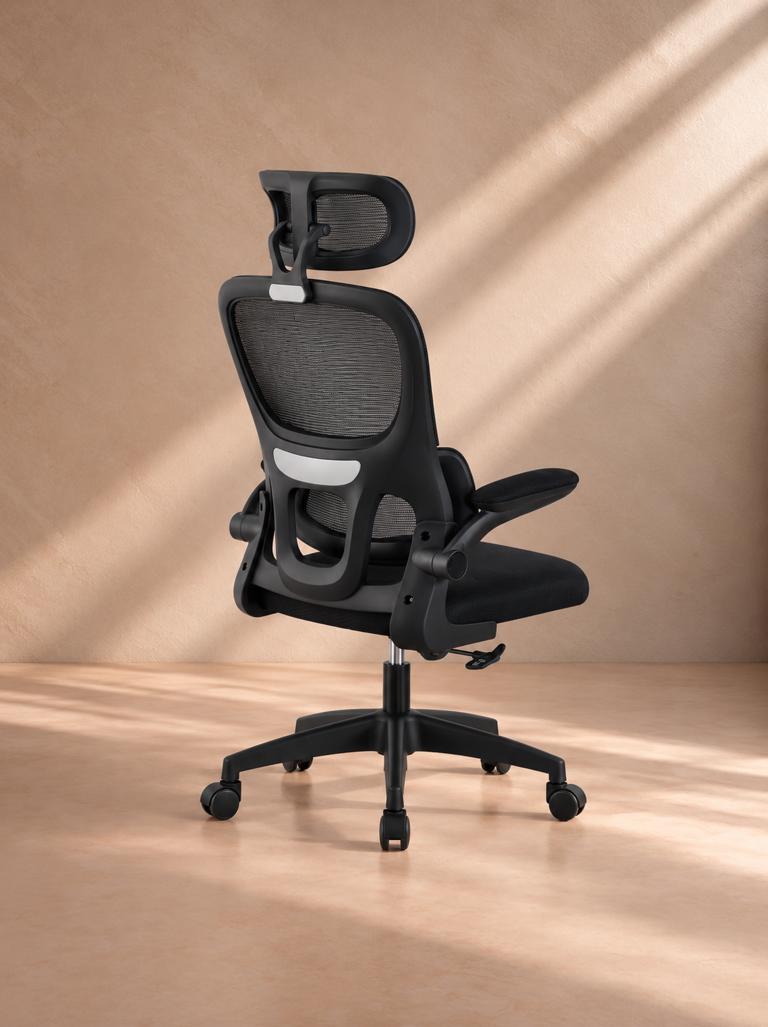 GAUCIN - Silla de oficina ergonómica con respaldo alto y soporte lumbar