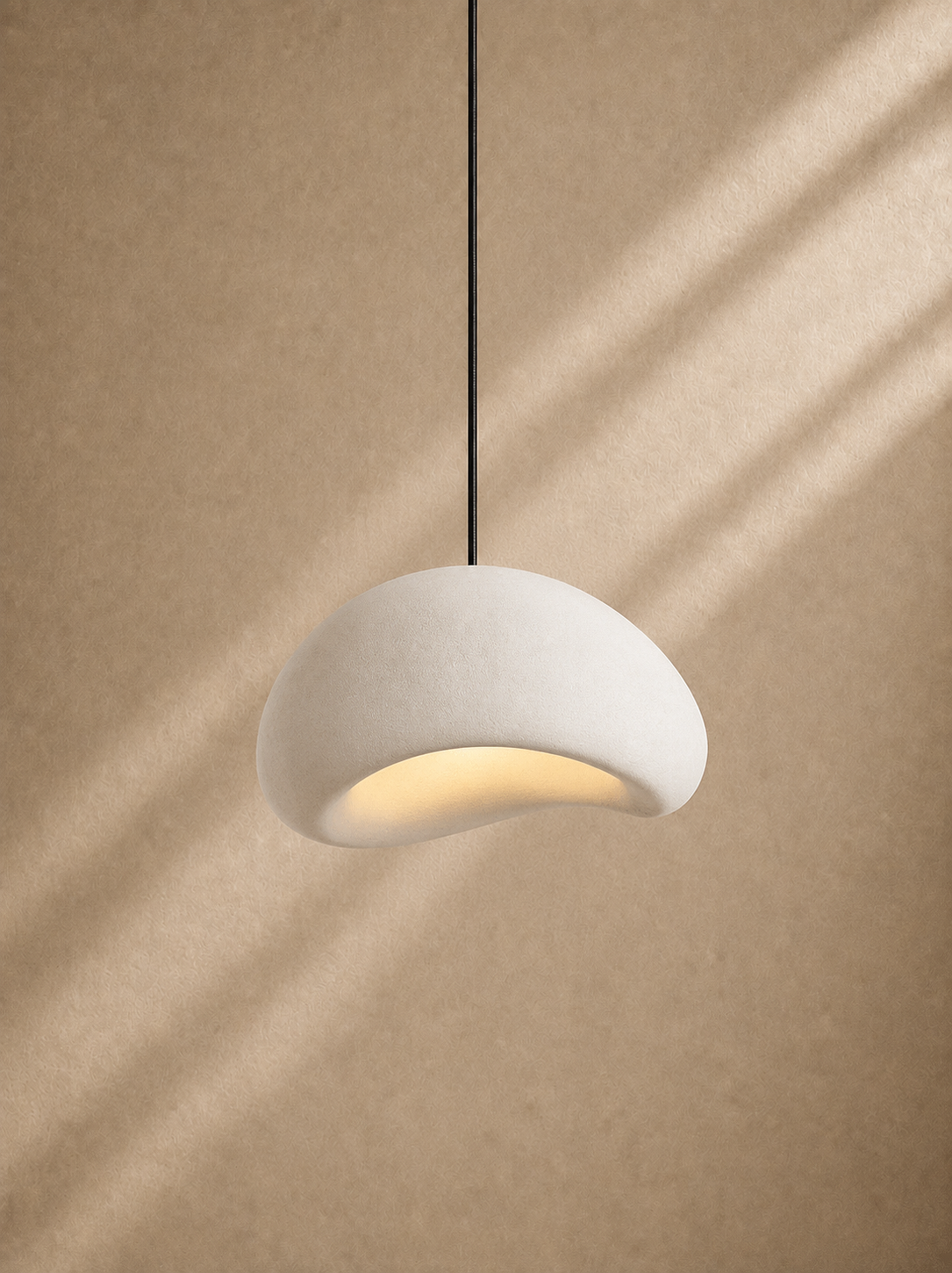 BLAS - Lámpara colgante de diseño de resina – Estilo orgánico contemporáneo