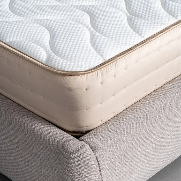 ORTIGOSA - Colchón viscoelástico beige 150 × 190 cm