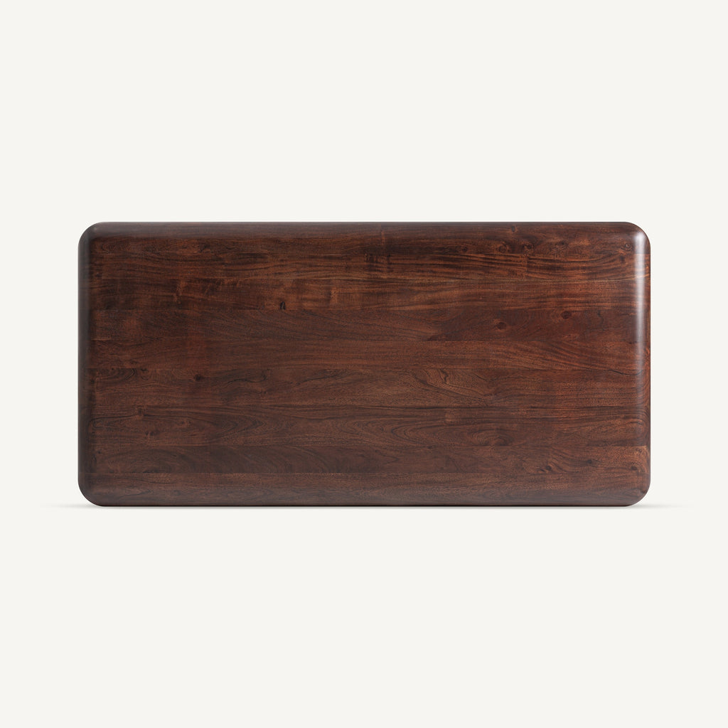 OBEJO - Mesa de centro de madera de acacia marrón 160 cm – diseño contemporáneo