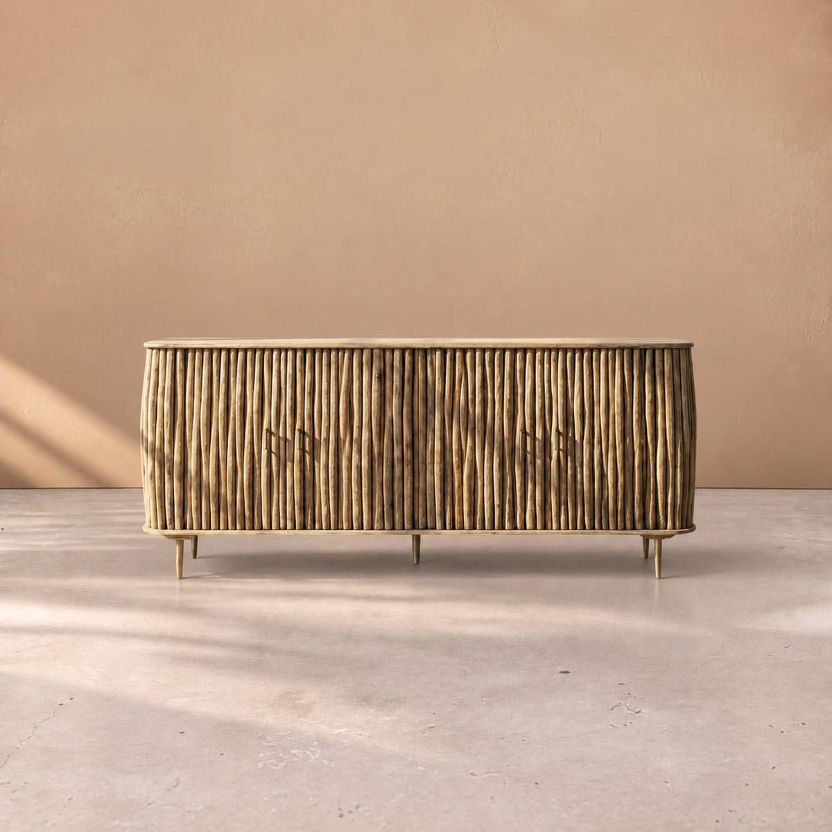 NOALE - Aparador de madera de mango 148 cm
