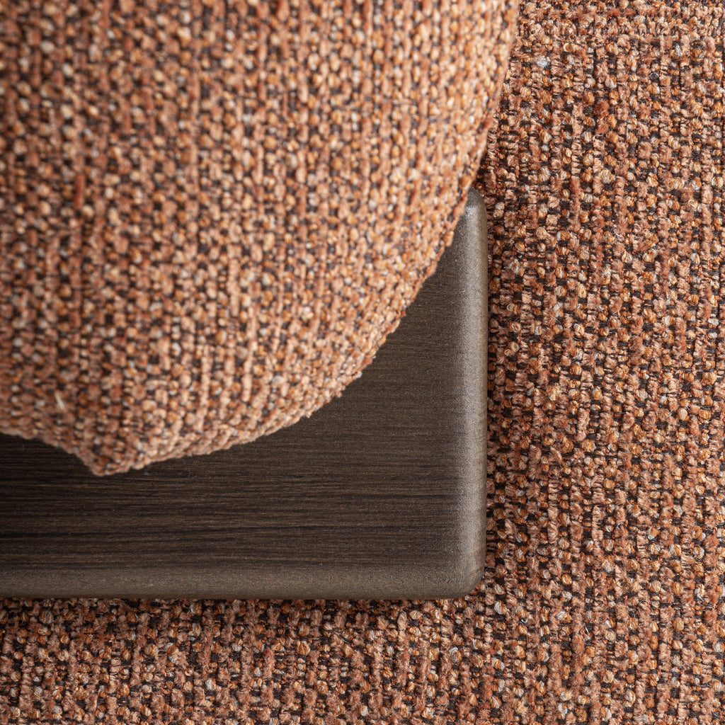 SIABAL - Fauteuil design terracotta en bois de frêne – pour salon, hôtel, réception