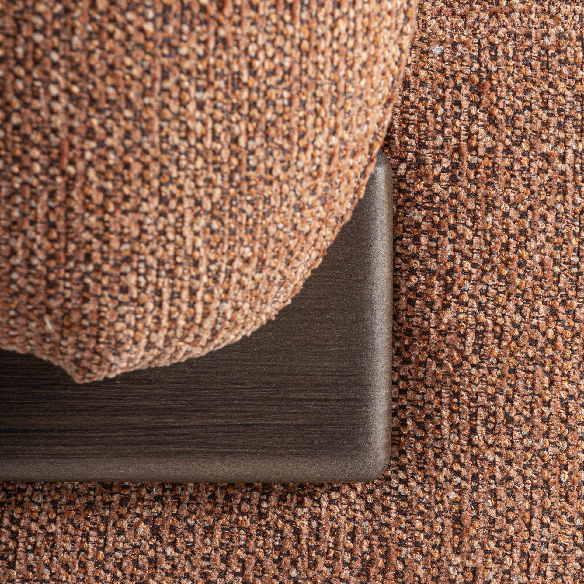 SIABAL - Fauteuil design terracotta en bois de frêne – pour salon, hôtel, réception