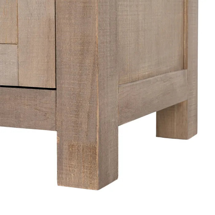 ELVA - Aparador de madera de pino natural 140 cm