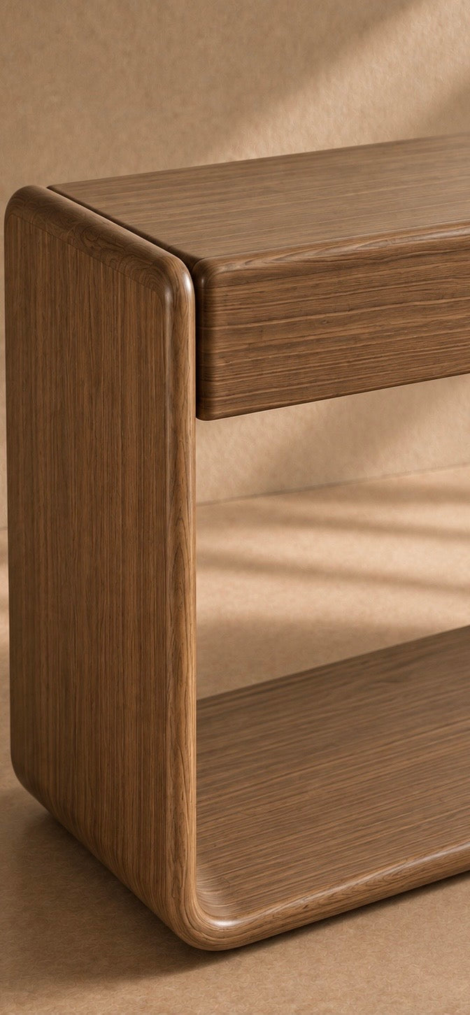 ISABA - Console en bois de noyer 120 cm