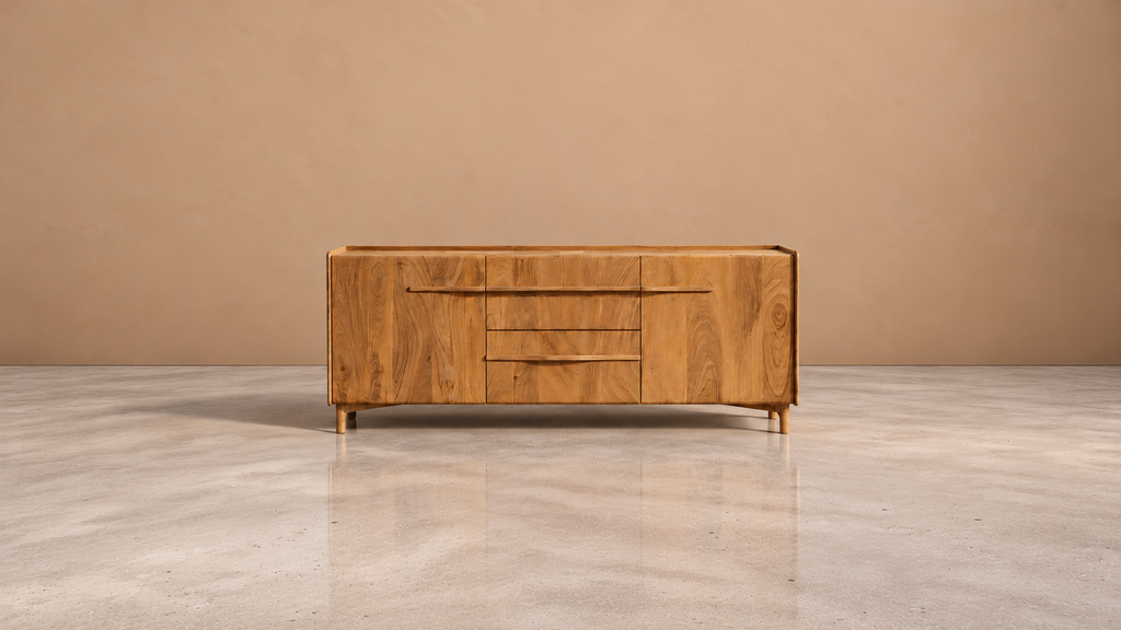 INAZARES - Buffet en bois de manguier naturel 160 cm