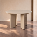 GISTAIN - Mesa de comedor topo 120 x 120 x 75 cm