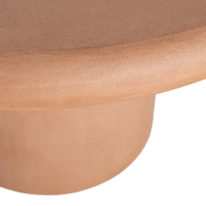 FANZARA - Mesa de comedor efecto cemento MDF 120 x 120 x 76 cm