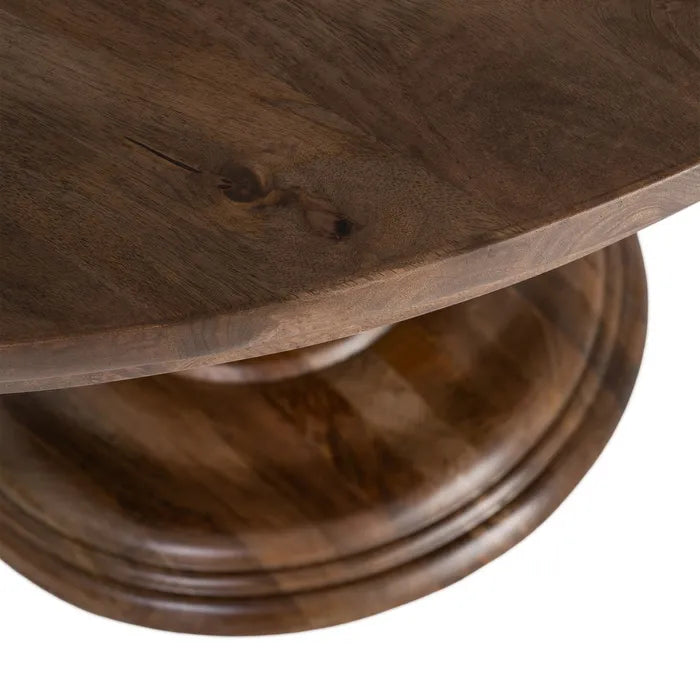 FREIXO - Mesa de comedor de madera de mango 150 x 150 x 77 cm