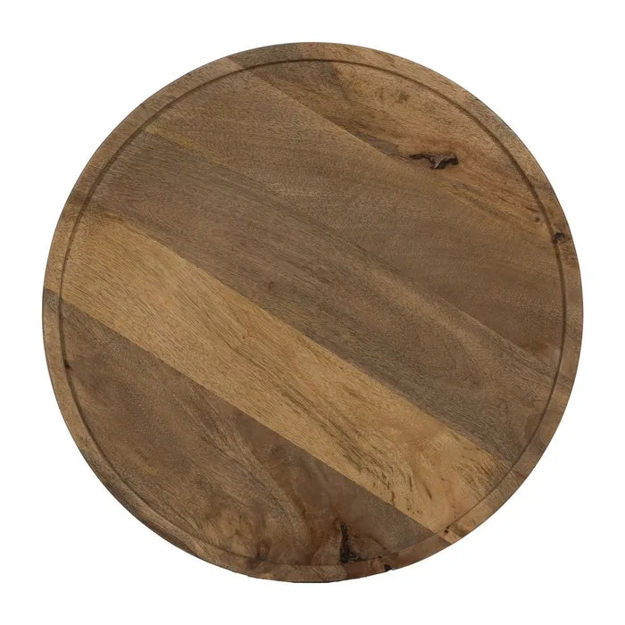 BREIL - Juego de 3 mesas de centro color miel madera de mango 46 x 46 x 56 cm