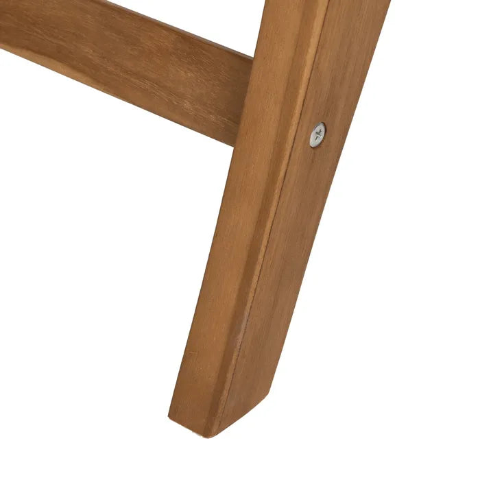 CASTELNOU - Sillón de madera natural con respaldo de ratán trenzado