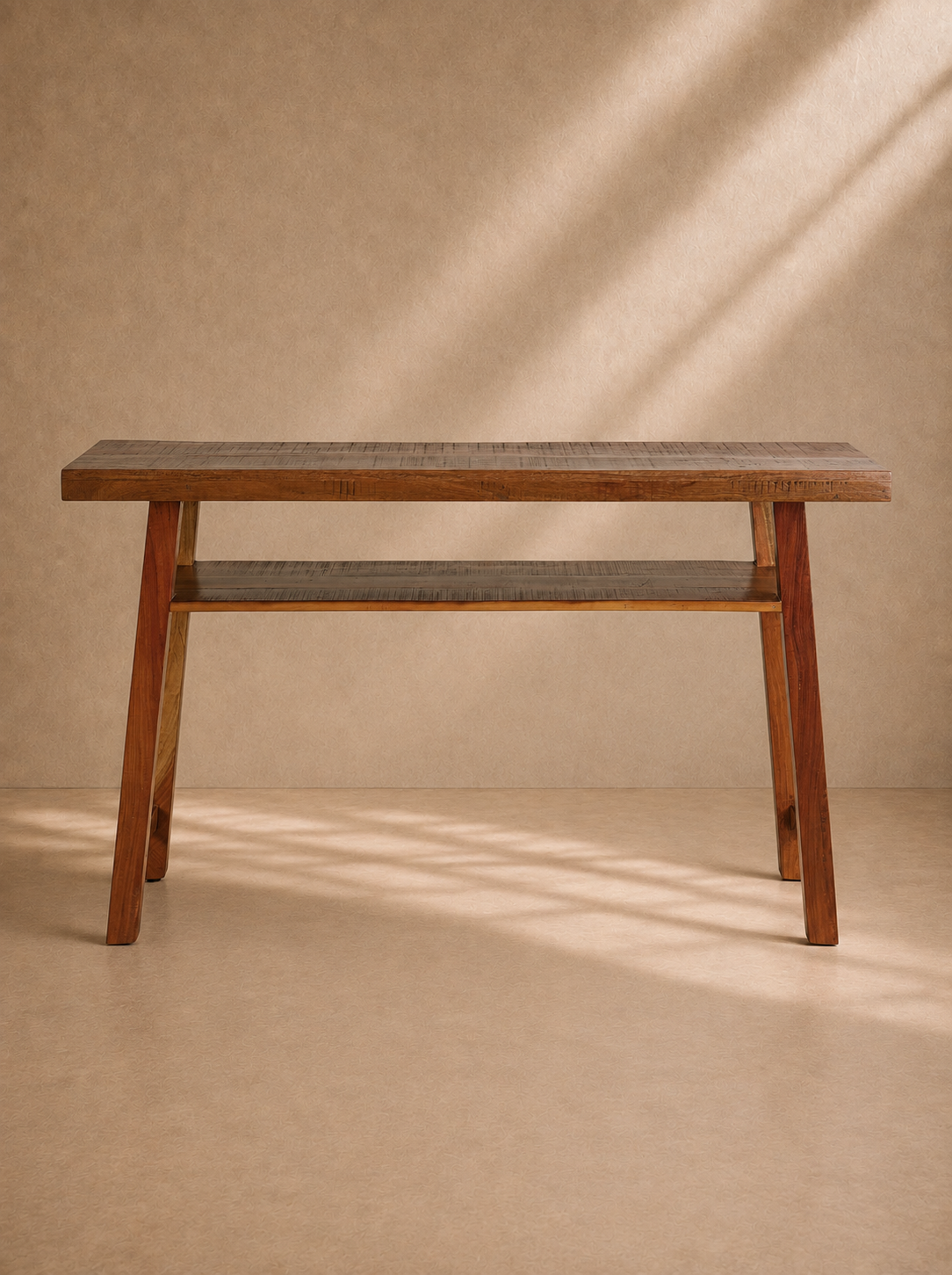 OMONO - Console en bois massif recyclé 130 cm – style rustique