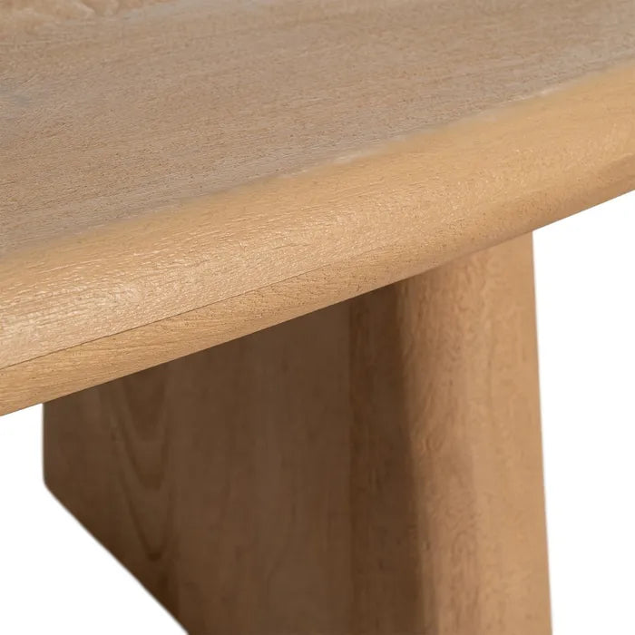 DAIMIEL - Mesa de centro de madera de acacia natural 120 x 60 cm