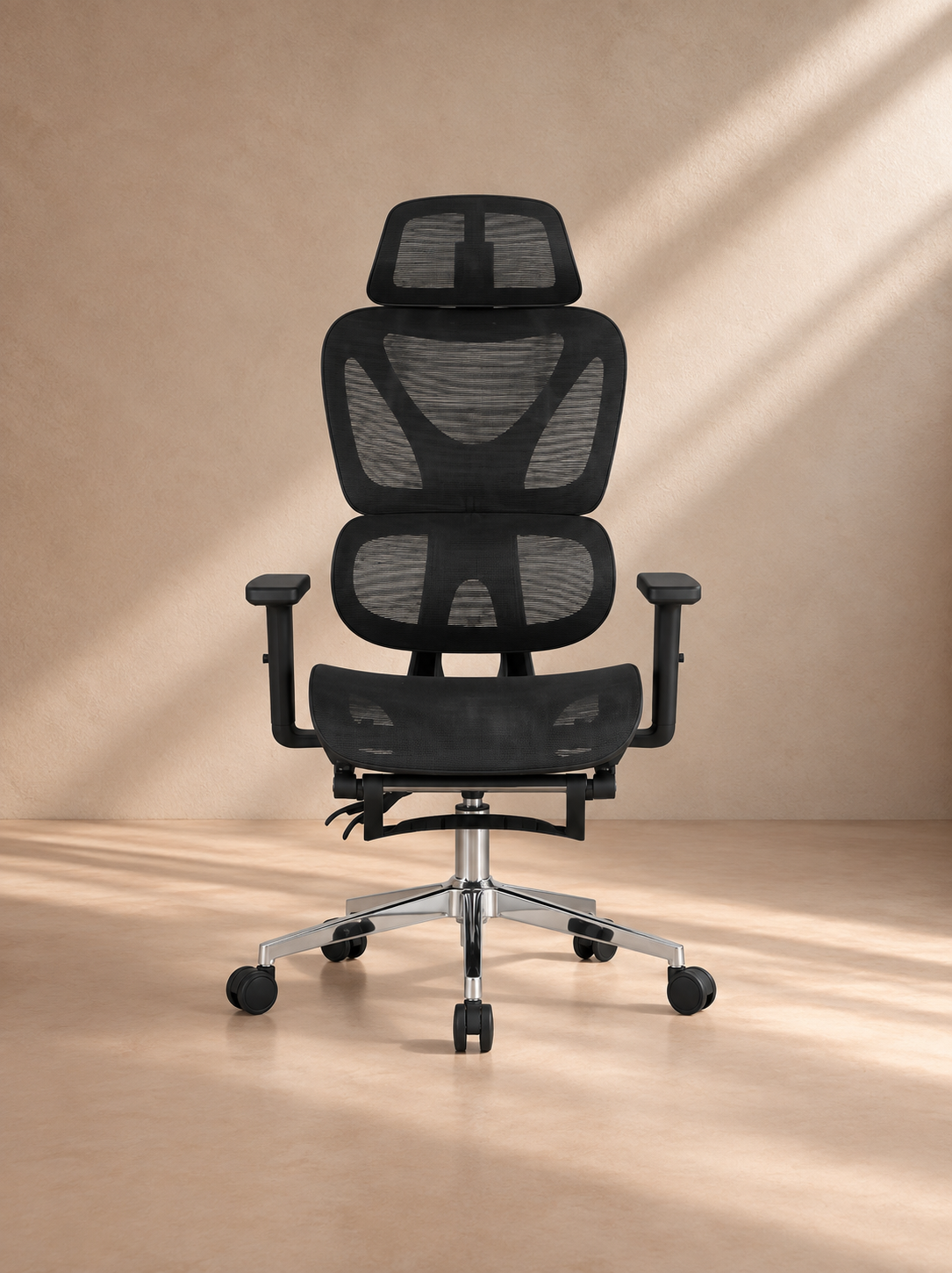 ARTAJ - Silla de oficina ergonómica de malla negra