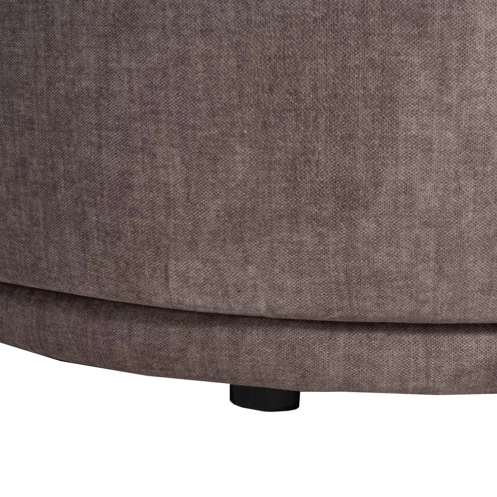 LUINA - Sofá curvo de 3 piezas gris 405 cm – Diseño contemporáneo