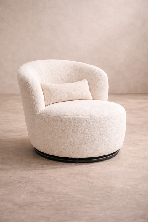 MERA - cómodo sillón de diseño blanco