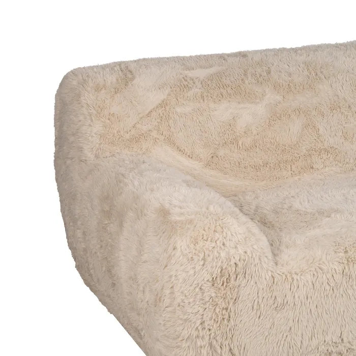 VEJER - Sofá de 3 plazas beige efecto bouclé 240 cm