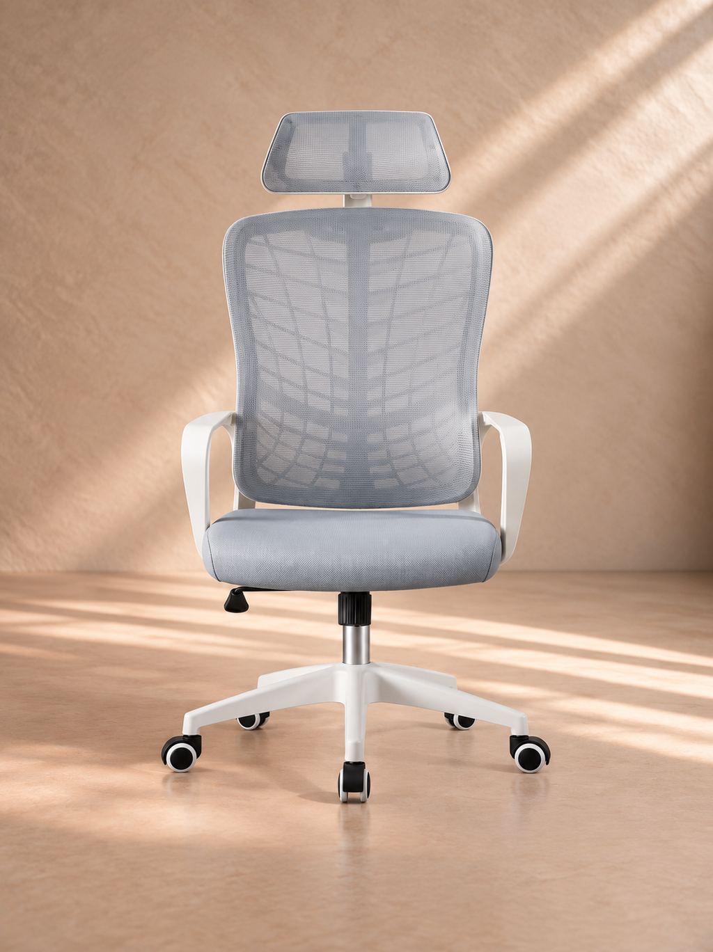 CARDIEL - Fauteuil de bureau ergonomique avec dossier haut et appui-tête réglable