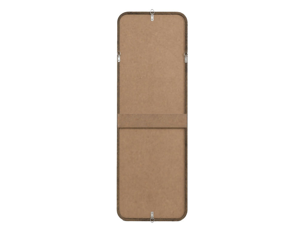 SEDANO - Espejo rectangular de madera con esquinas redondeadas y marco de nogal