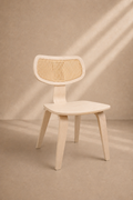 MILU - Chaise design en bois et cannage naturel – Élégance intemporelle & confort au quotidien