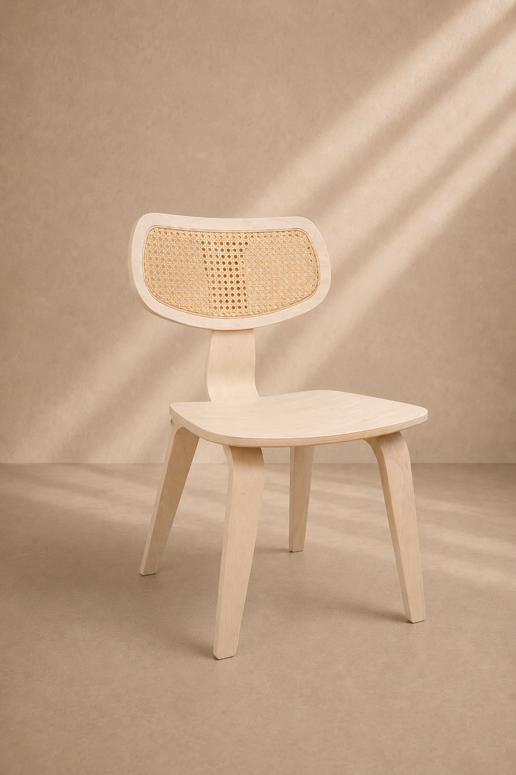 MILU - Chaise design en bois et cannage naturel – Élégance intemporelle & confort au quotidien
