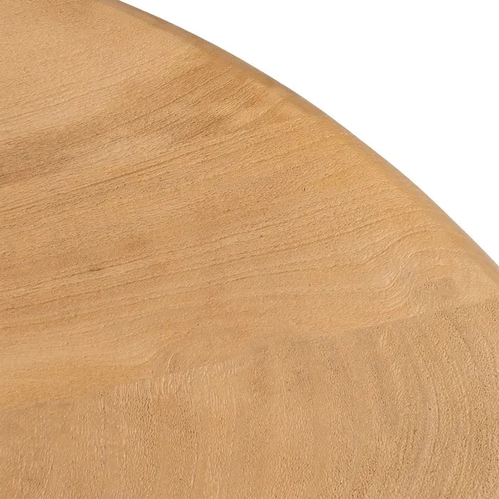 TERENA - Mesa de comedor madera de mango natural 130 x 130 x 76 cm