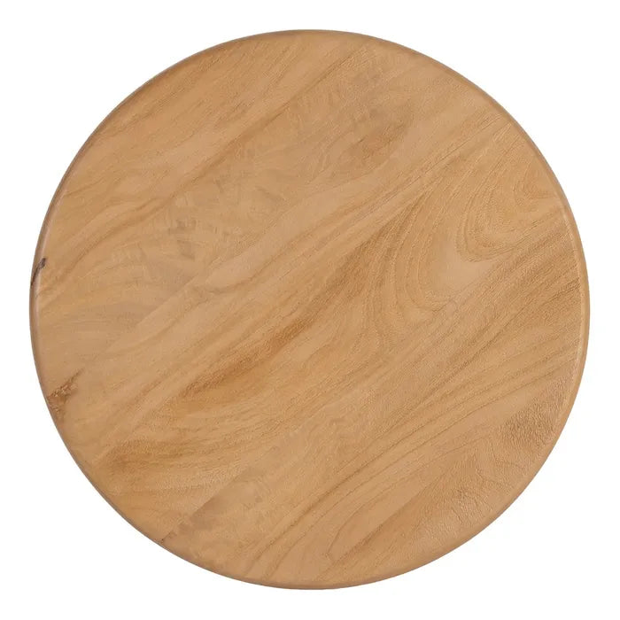 MOLINES - Mesa de centro madera de mango natural 60 x 60 x 40 cm