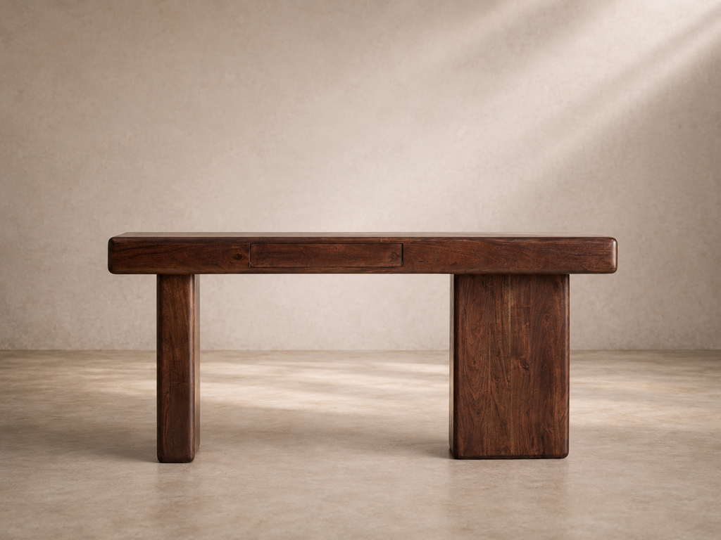 LAGE - Bureau design en bois massif d’acacia 170 cm