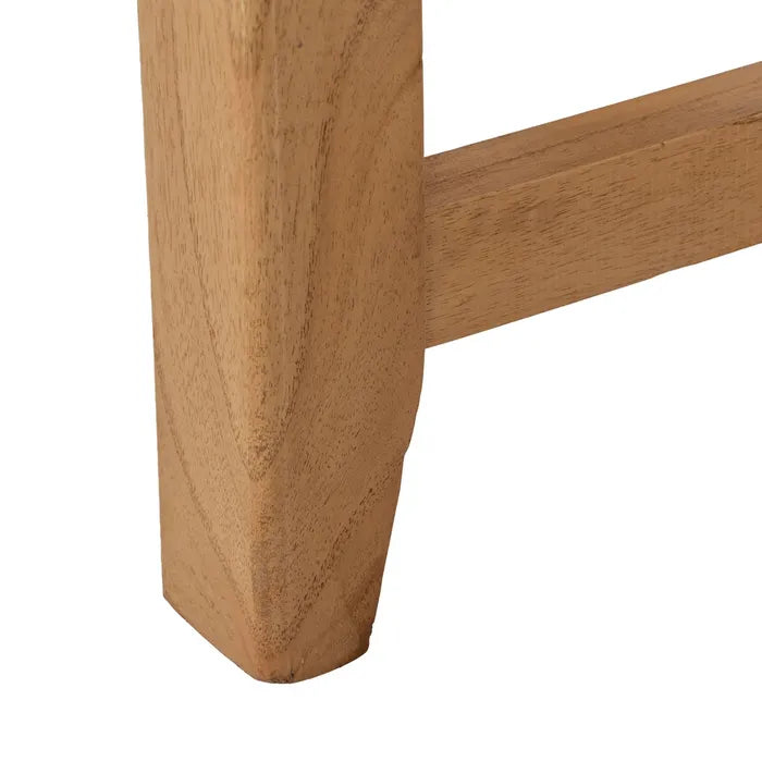 TRETS - Mesa de centro natural madera de mindi salón 80 x 80 x 50 cm