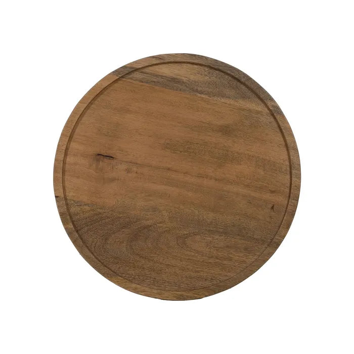 BREIL - Juego de 3 mesas de centro color miel madera de mango 46 x 46 x 56 cm