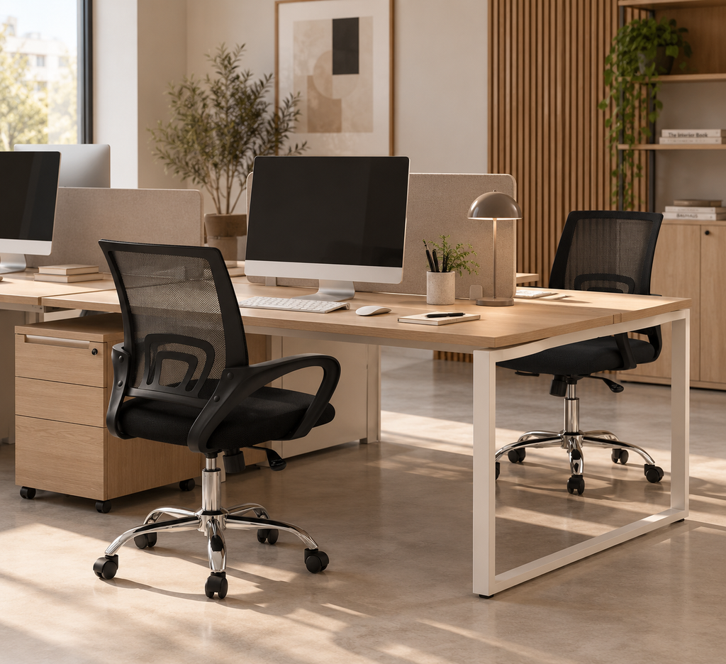 CORIPE - Fauteuil de bureau moderne en maille noire