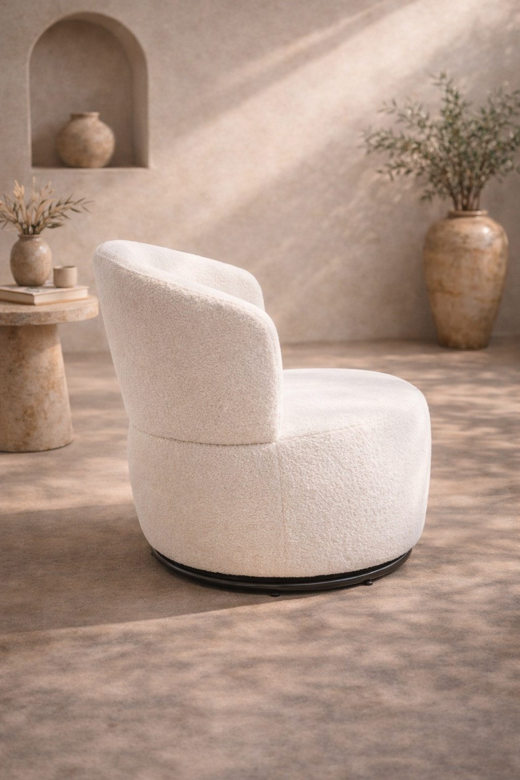 MERA - cómodo sillón de diseño blanco