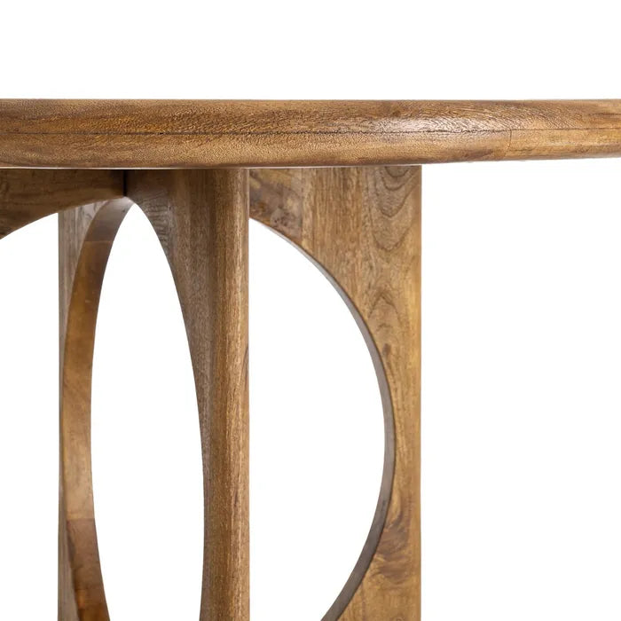 VIEGO - Mesa de comedor miel madera de mango 125 x 125 x 76 cm