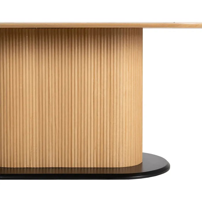 AINETO - Mesa de comedor blanco natural 180 x 90 x 75 cm