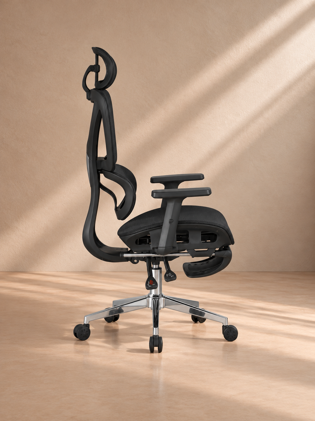 ARTAJ - Silla de oficina ergonómica de malla negra