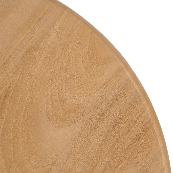 MOLINES - Mesa de centro madera de mango natural 60 x 60 x 40 cm