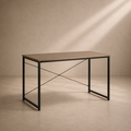 NOJA - Bureau design industriel 120 cm – Bois naturel & métal noir