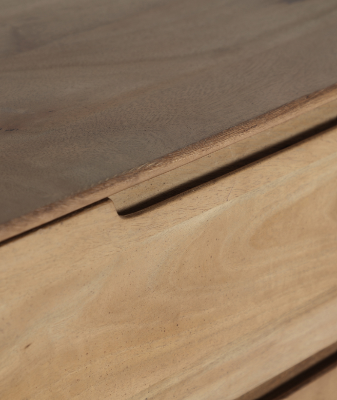 BOYA - Cómoda de madera de mango natural – diseño escandinavo