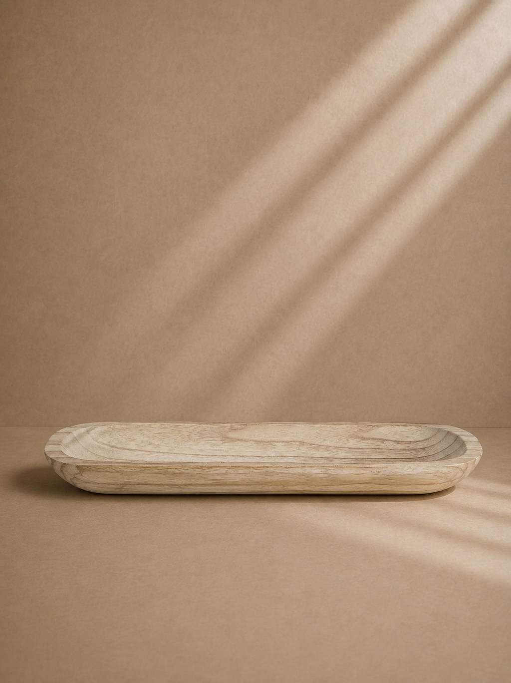 IGEA - Centre de table en bois de paulownia naturel 46 cm