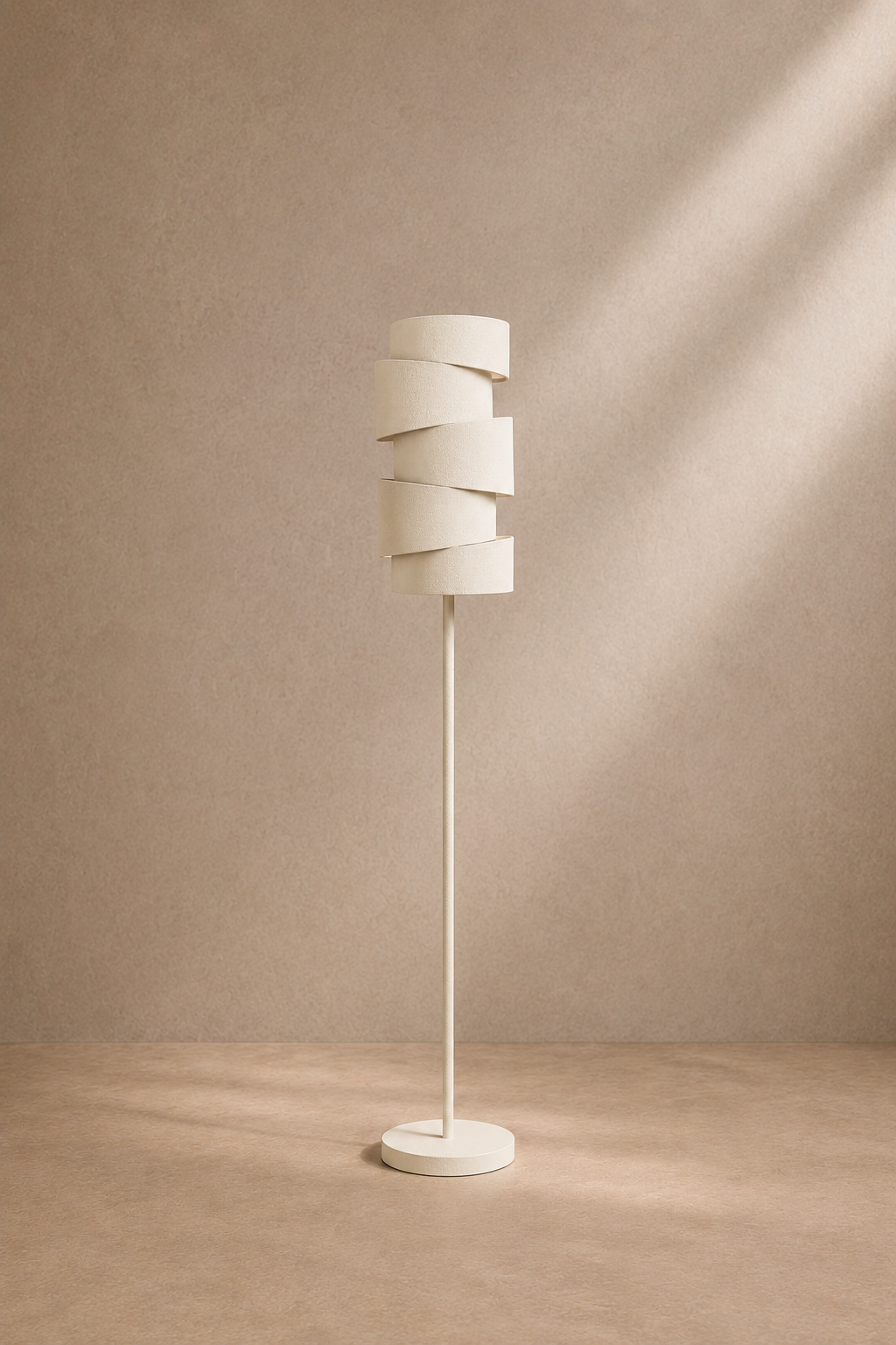 FAYON - Lampadaire design beige 151 cm